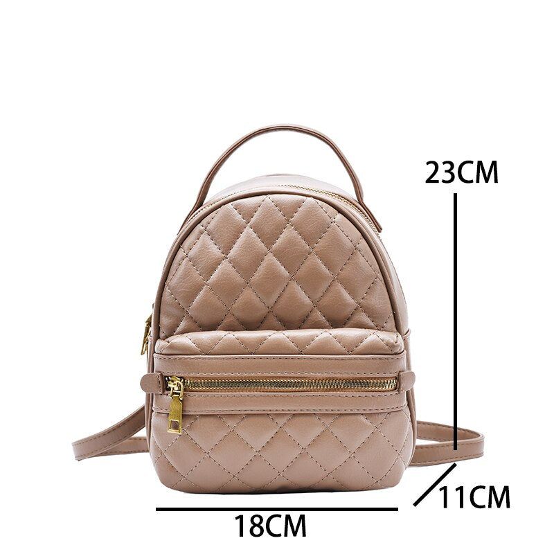 mini sac à dos tendance femme carreaux