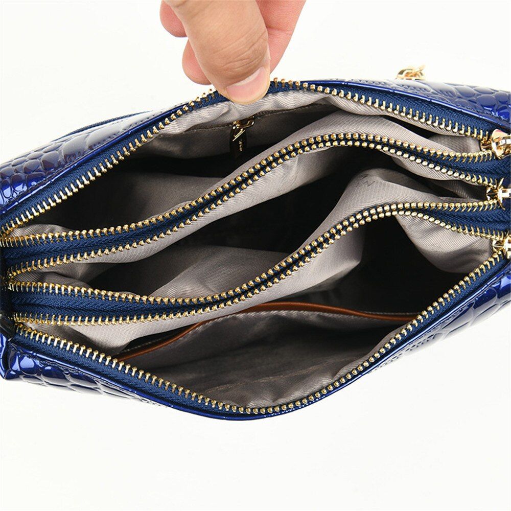 sac à bandoulière vernis moderne