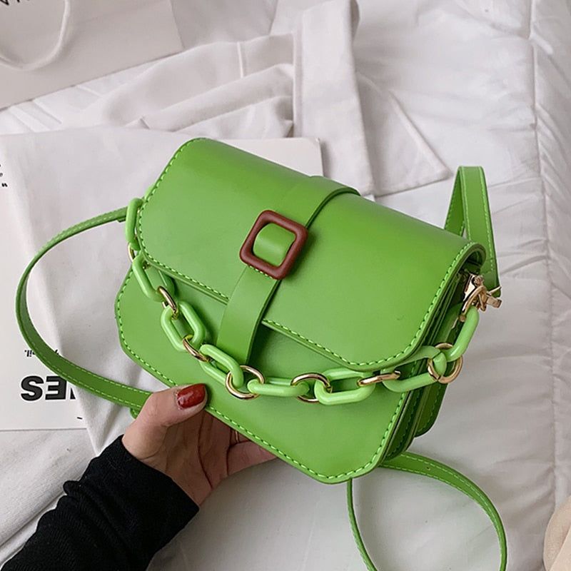 sac à bandoulière vert pratique