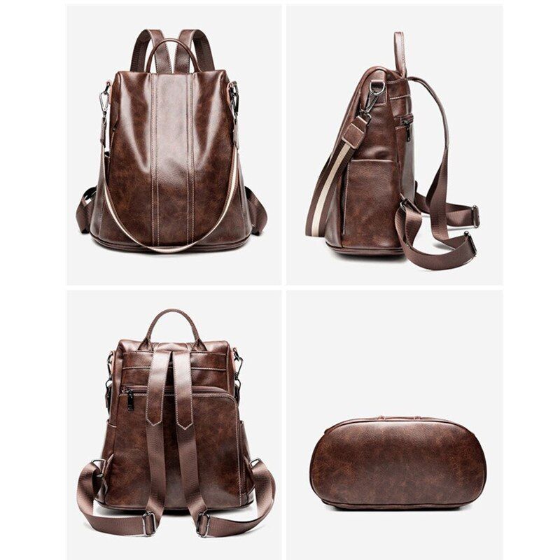 sac à dos en cuir vintage femme