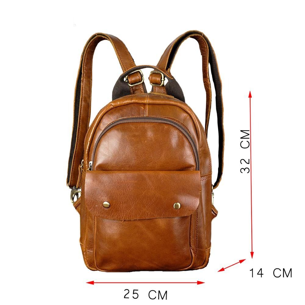 sac à dos en cuir vintage pour homme