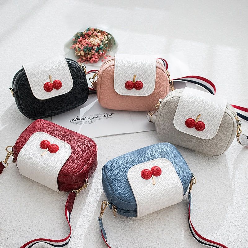 sac à main bandoulière cerise