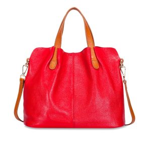 sac a main cabas femme rouge