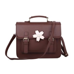sac a main cartable marron femme