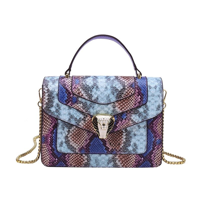 sac a main chic en peau de serpent