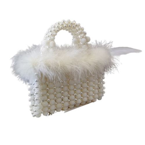 sac à main en cuir blanc pour occasions spéciales