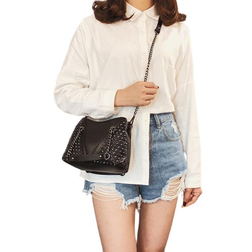 sac a main en cuir rock