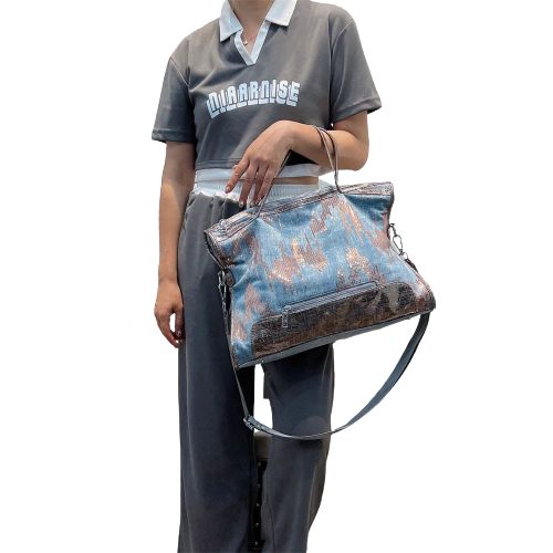 sac à main en denim pour femme