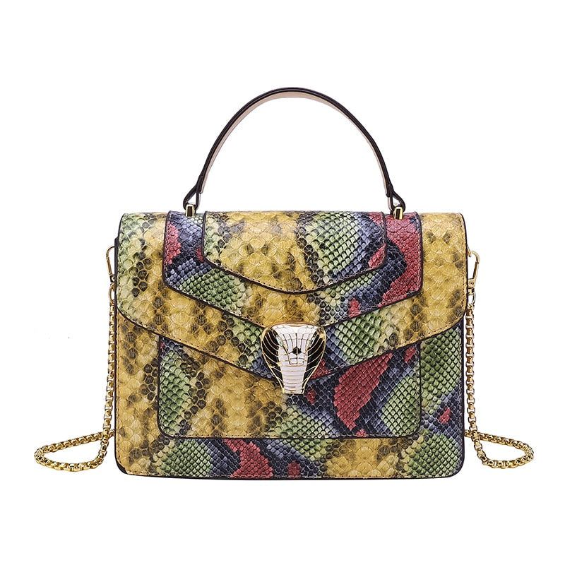 sac a main femme design peau de serpent
