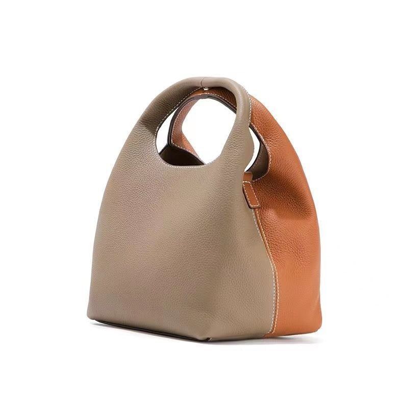 sac a main femme en cuir marron