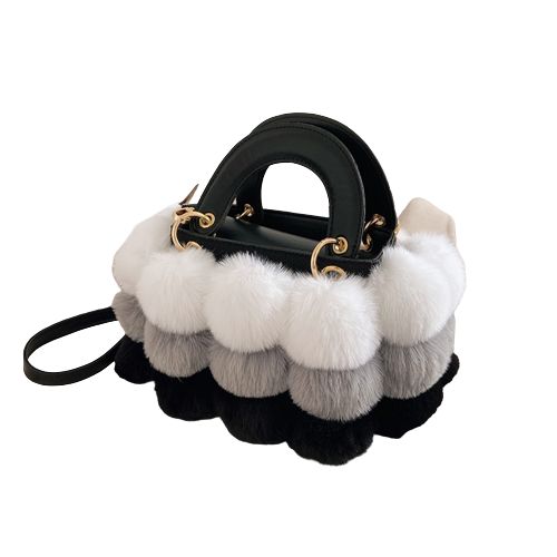 sac a main femme pompon