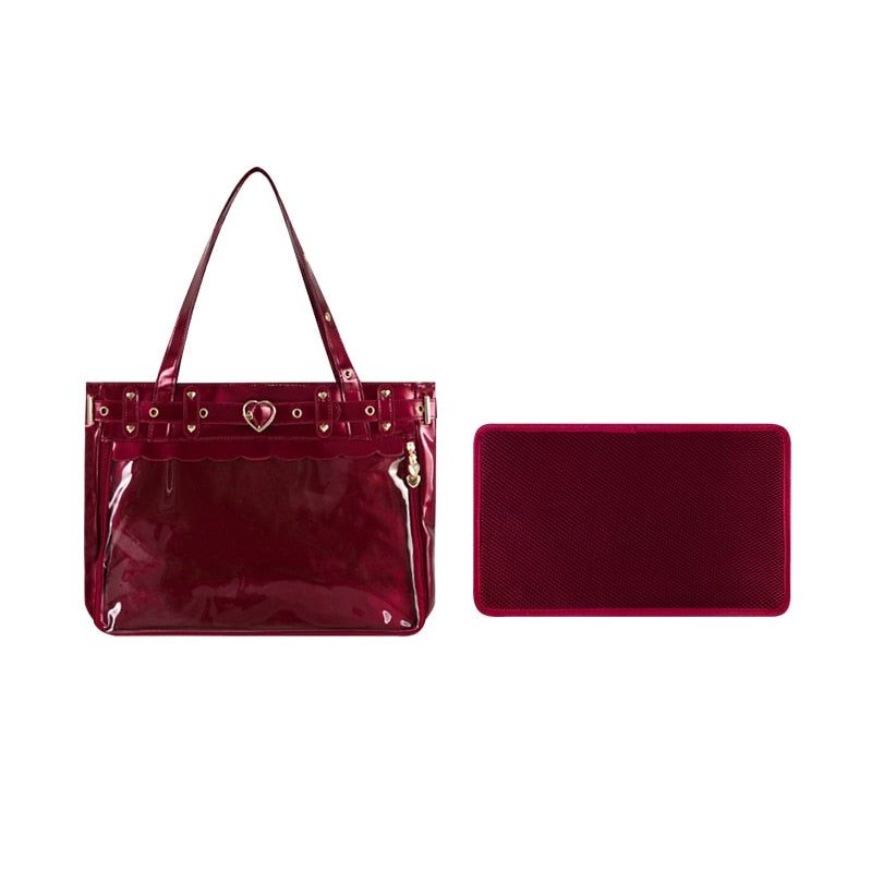 sac a main femme rouge synthétique