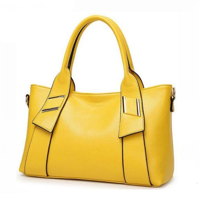 sac a main femme simple jaune moutarde