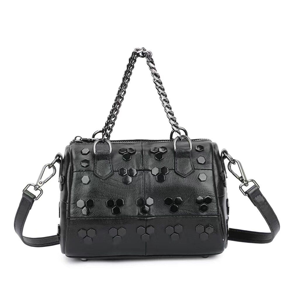 sac a main rock femme en simili cuir