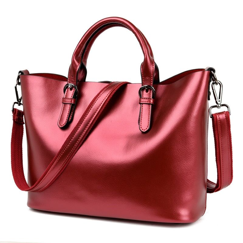 sac a main rouge en cuir femme