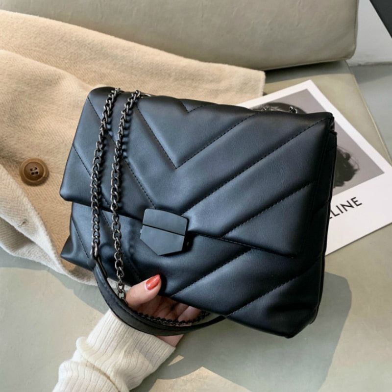 sac à main synthétique noir pour femmes