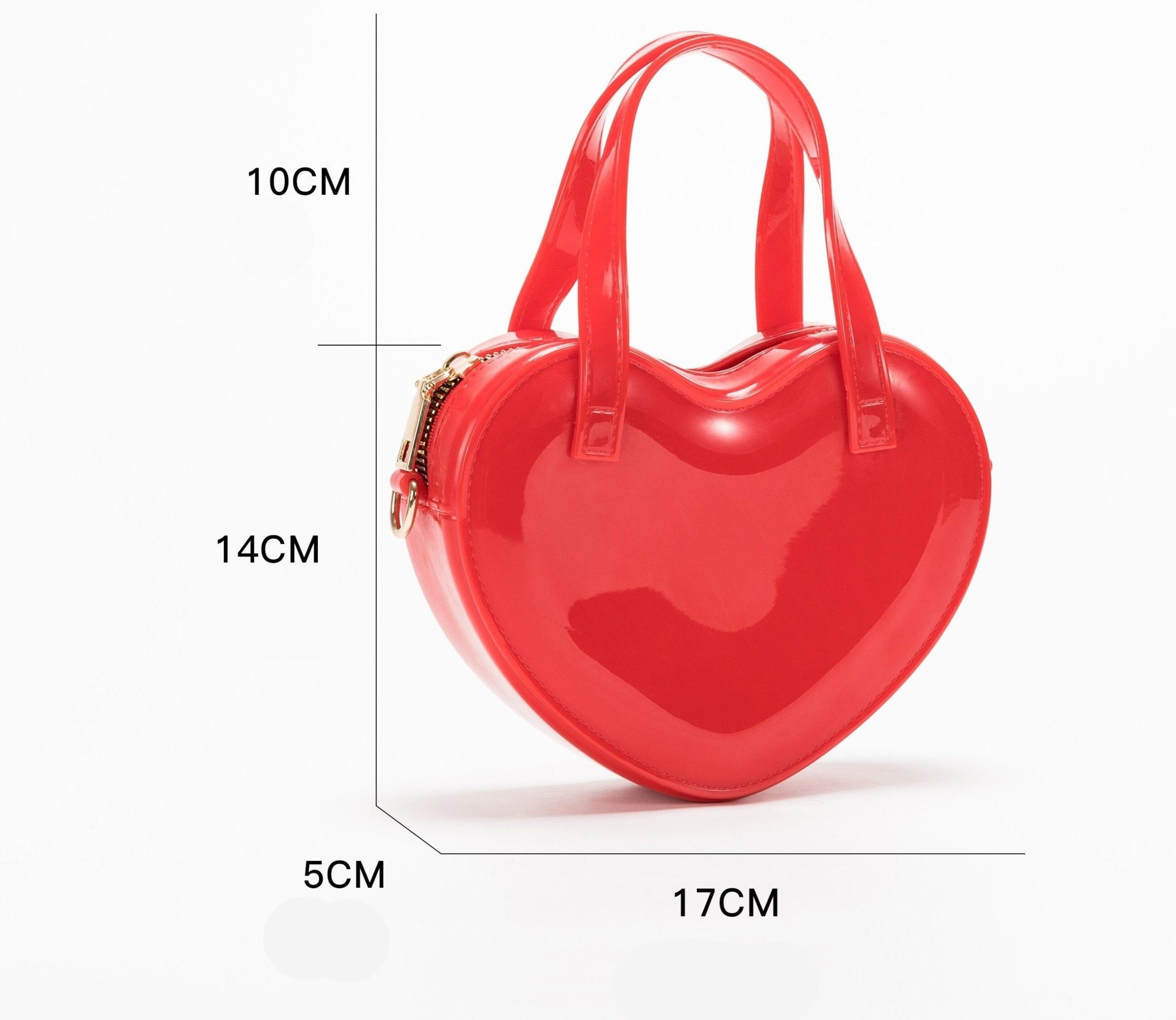 sac à main verni rouge élégant