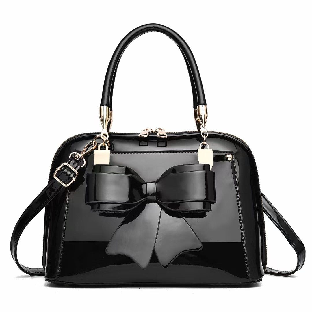 sac a main vernis noir femme