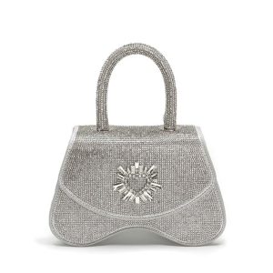 sac a mains argente femme