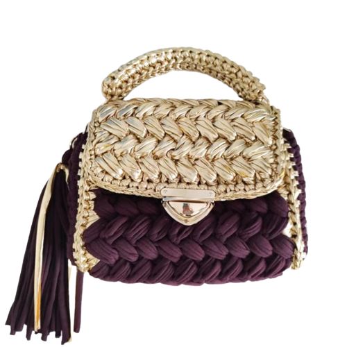 sac a mains tressé élégant