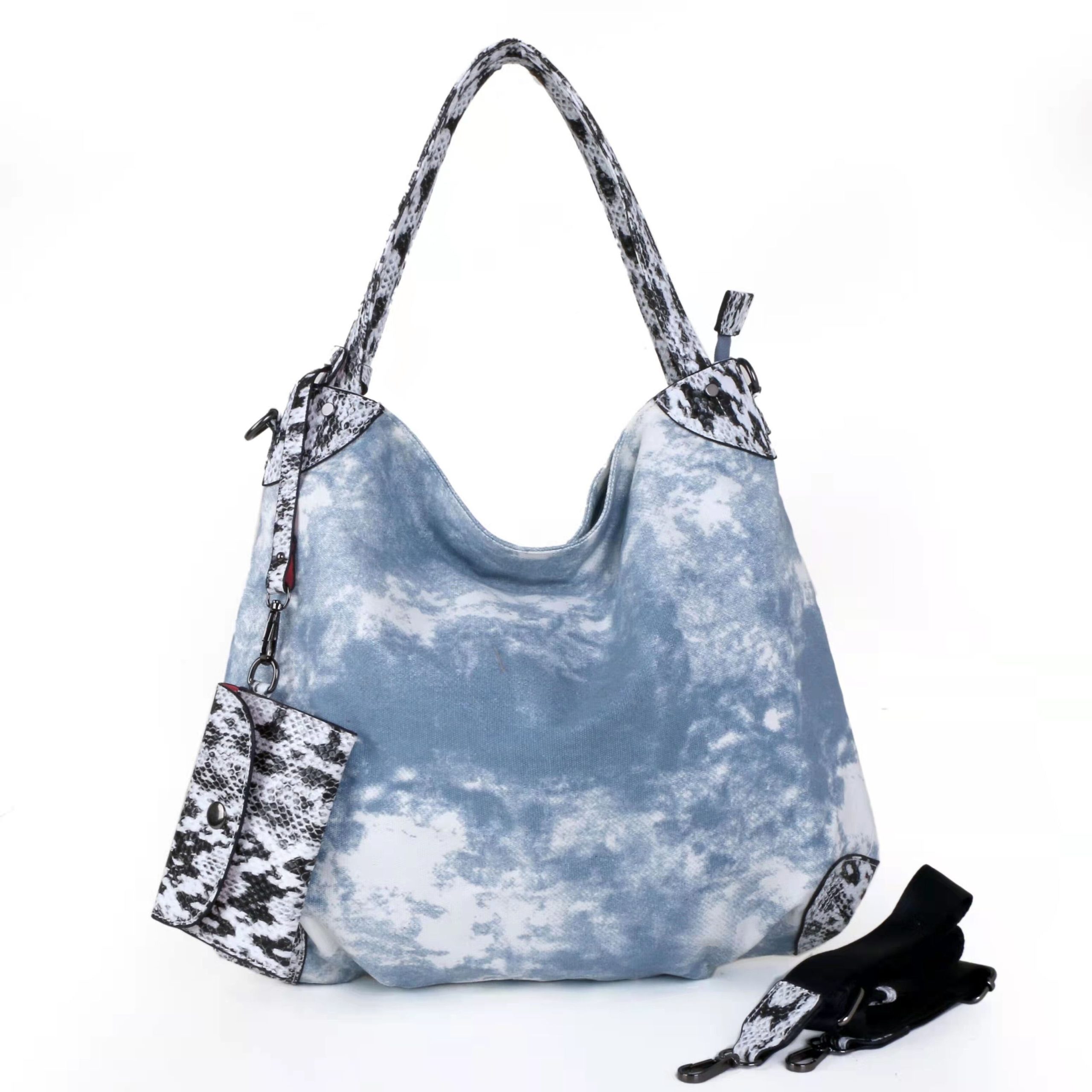 sac bleu femme souple