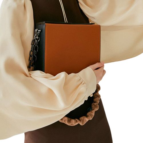 sac en cuir camel femme tendance