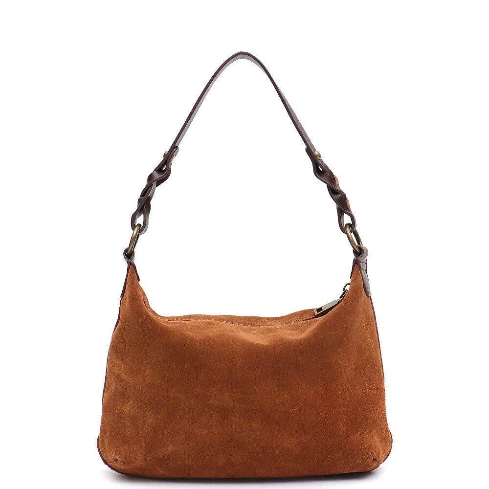 sac femme en daim marron