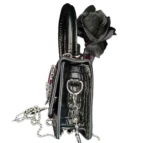 sac main noir style gothique