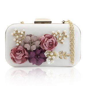 sac pochette femme fleuri