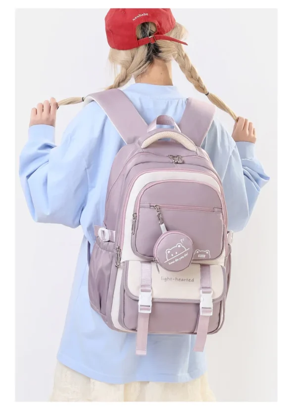 Sac à Dos Transparent PVC - Imperméable, Léger - Pour école, événements, Sécurité - Poches Latérales Filet
