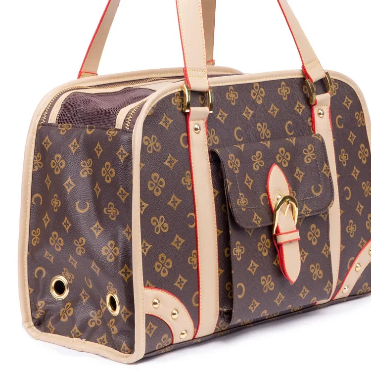 sac pliable en cuir pour animaux