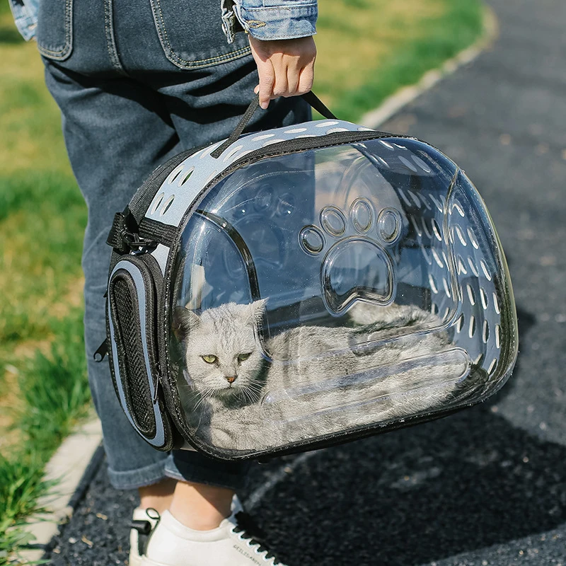 sac de transport transparent pour chat