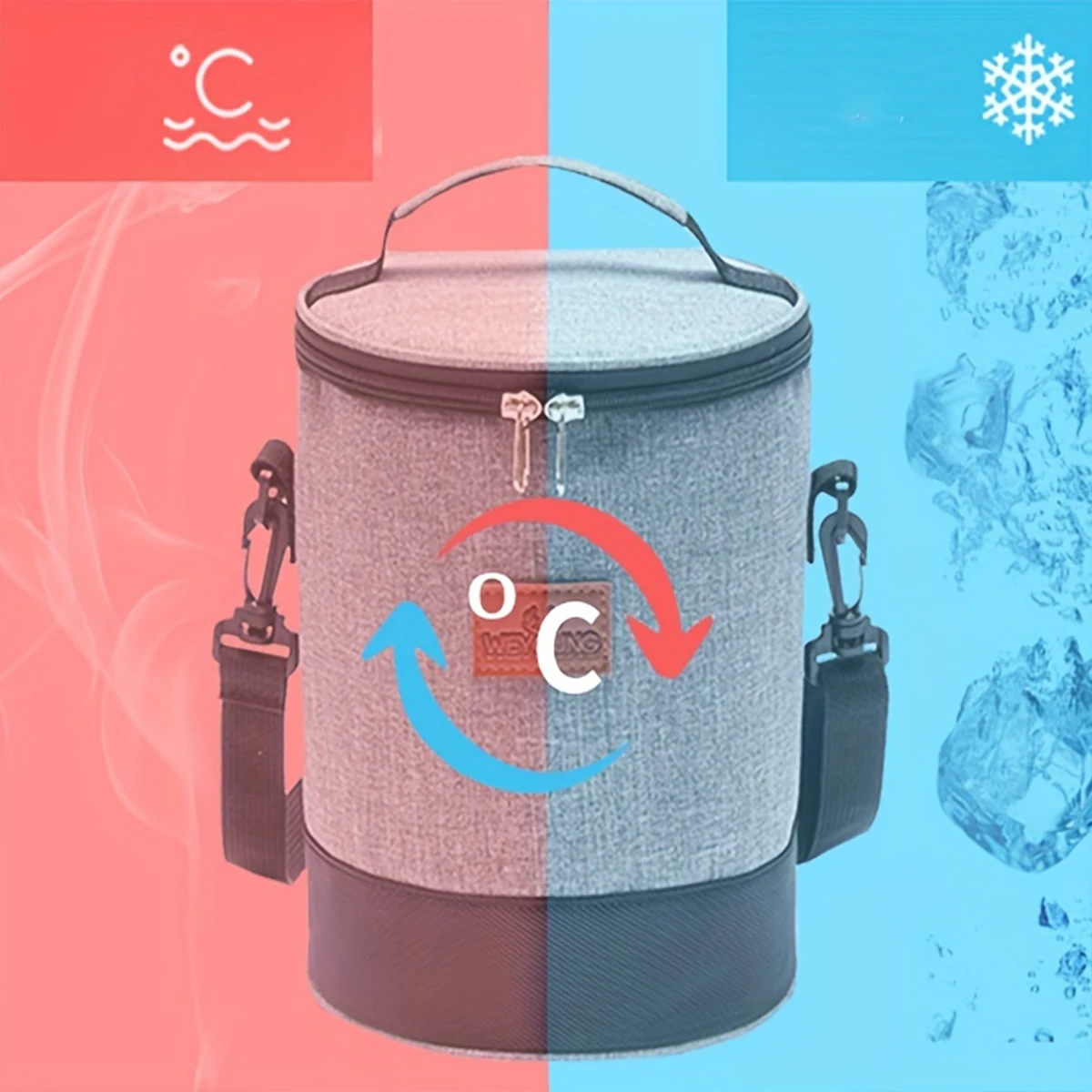 sac thermique rond élégant